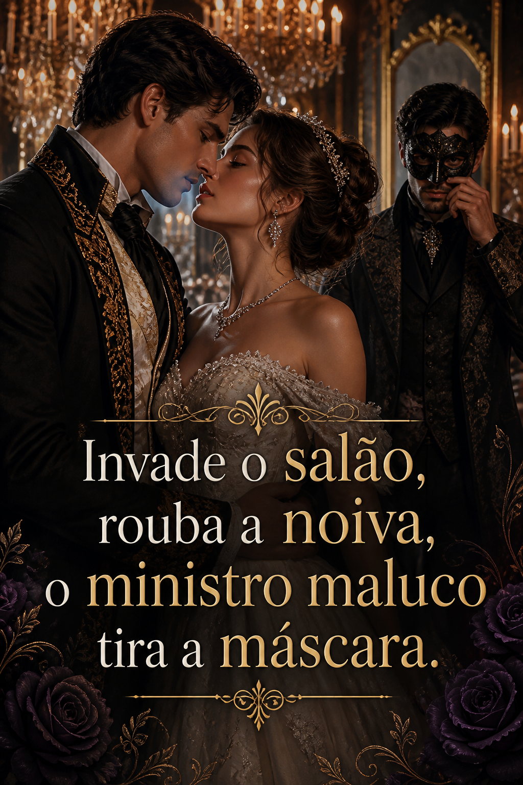 Invade o salão, rouba a noiva, o ministro maluco tira a máscara.