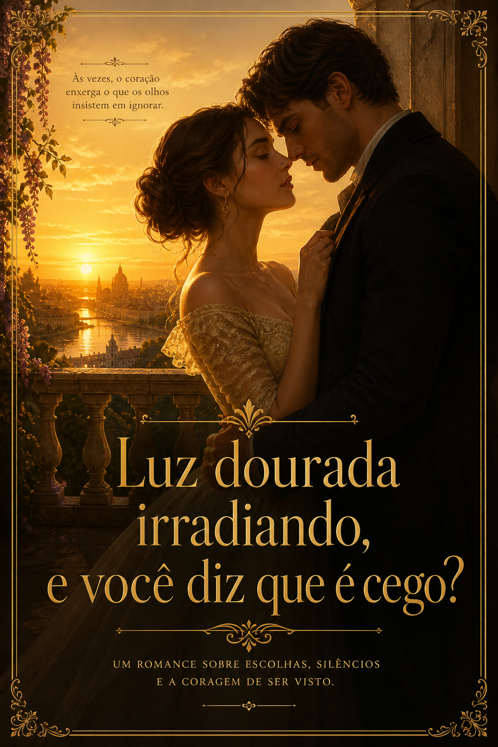 Luz dourada irradiando, e você diz que é cego?